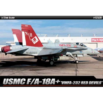 Academy 12520 Сборная модель самолета USMC F/A 18A+ VMFA-232 "Red devils" (1:72)