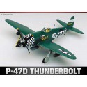 Academy 12474 Сборная модель самолета P-47D Thunderbolt (1:72)