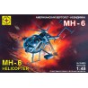 Моделист 204820 Сборная модель вертолета-невидимки МН-6 (1:48)