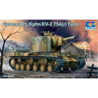 Trumpeter 00367 Сборная модель танка Pz Kpfw KV-2 754 (r) (1:35)