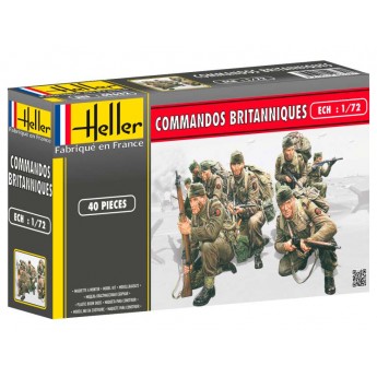 Heller 49632 Фигурки солдат Британских командос (1:72)