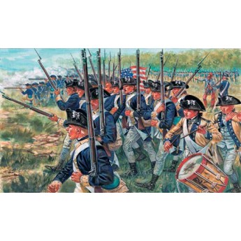 ITALERI 6060 Фигурки солдат AMERICAN INFANTRY (AM.INDEP.WARS 1776) (1:72)