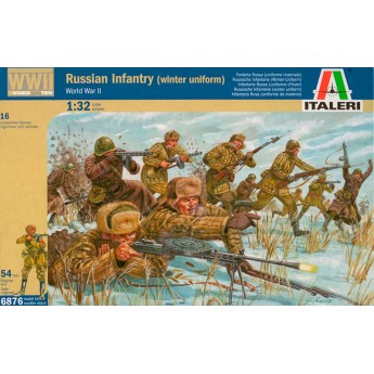 ITALERI 6876 Фигурки солдат WWII RUSSIAN INFANTRY (WINTER UNIFORMS) (1:32)