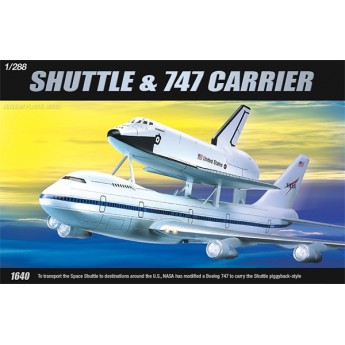 Academy 12708 Сборная модель самолета Space Shuttle & Jumbo 747 (1:288)
