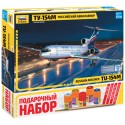 Звезда 7004П Сборная модель самолета Ту-154. Подарочный набор (1:144)