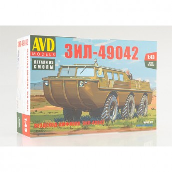 AVD Models 1357AVD Сборная модель автомобиля вездеход-амфибия ЗИЛ-49042 (1:43)