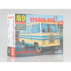AVD Models 1362AVD Сборная модель автобуса Уралец-66Б (1:43)