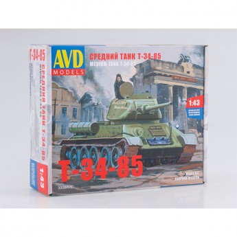 AVD Models 3008AVD Сборная модель танка Т-34-85 (1:43)