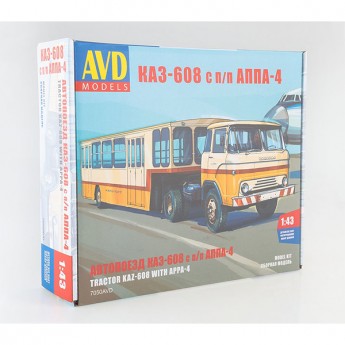 AVD Models 7050AVD Сборная модель автопоезда КАЗ-608 с п/п АППА-4 (1:43)