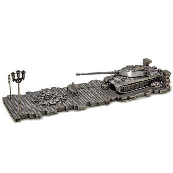 HeavyMetal.Toys Модель танка ИС-7 из металла с подставкой (1:72)