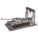 HeavyMetal.Toys Модель танка ИС-2 из металла с подставкой (1:72)