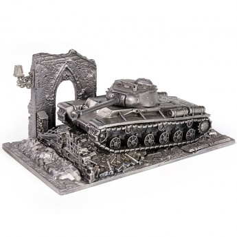 HeavyMetal.Toys Модель танка КВ-1С из металла с подставкой (1:72)