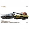 ModelCollect UA72332 Сборные модели танков E-100 Waffentrager ＆ Jagdpanzer E-100 1+1 (1:72)