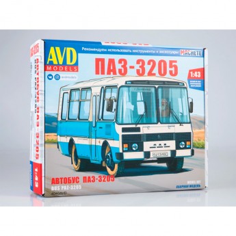 AVD 4040AVD Сборная модель автобуса ПАЗ-3205 пригородный (1:43)