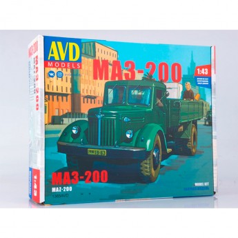 AVD 1365AVD Сборная модель автомобиля МАЗ-200 (1:43)