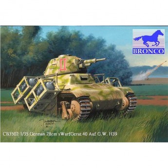 Bronco Models CB35002 Сборная модель танка 28cm sWurfgerut 40 auf G.W. H39 (1:35)