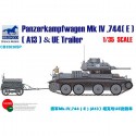 Bronco Models CB35030SP Сборная модель танка Panzerkampfwagen Mk IV, 744(E) (A13) & UE Trailer (1:35)