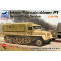 Bronco Models CB35172 Сборная модель автомобиля Schwere Wehrmachtschlepper sWs General Cargo Version (1:35)