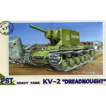 PST 72017 Сборная модель тяжелого танка КВ-2 "Дредноут" (1:72)