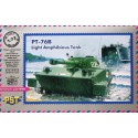 PST 72053 Сборная модель легкого плавающего танка ПТ-76 (1:72)