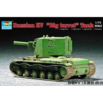 Trumpeter 07236 Сборная модель танка КВ-1 с тяжелой башней (1:72)